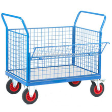 Ablenkungs-Heavy-Duty-Plattformwagen, Trolley-Hand-LKW, Heavy Duty-Plattform-Trolley mit pneumatischen Rädern (500kg)